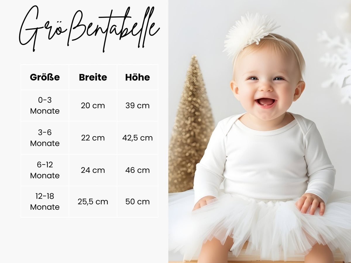Babybody Mein erstes Weihnachten Personalisiert mit Namen
