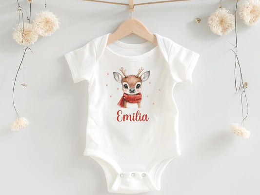 Babybody Weihnachten Personalisiert aus Bio Baumwolle Mein erstes Weihnachten Baby - Weihnachtsgeschenk