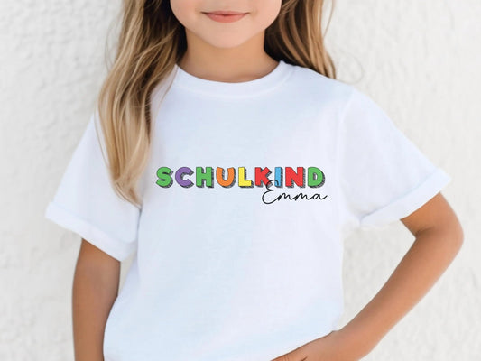 Einschulung Shirt Personalisiert Schulkind Geschenk Schulanfang T-shirt