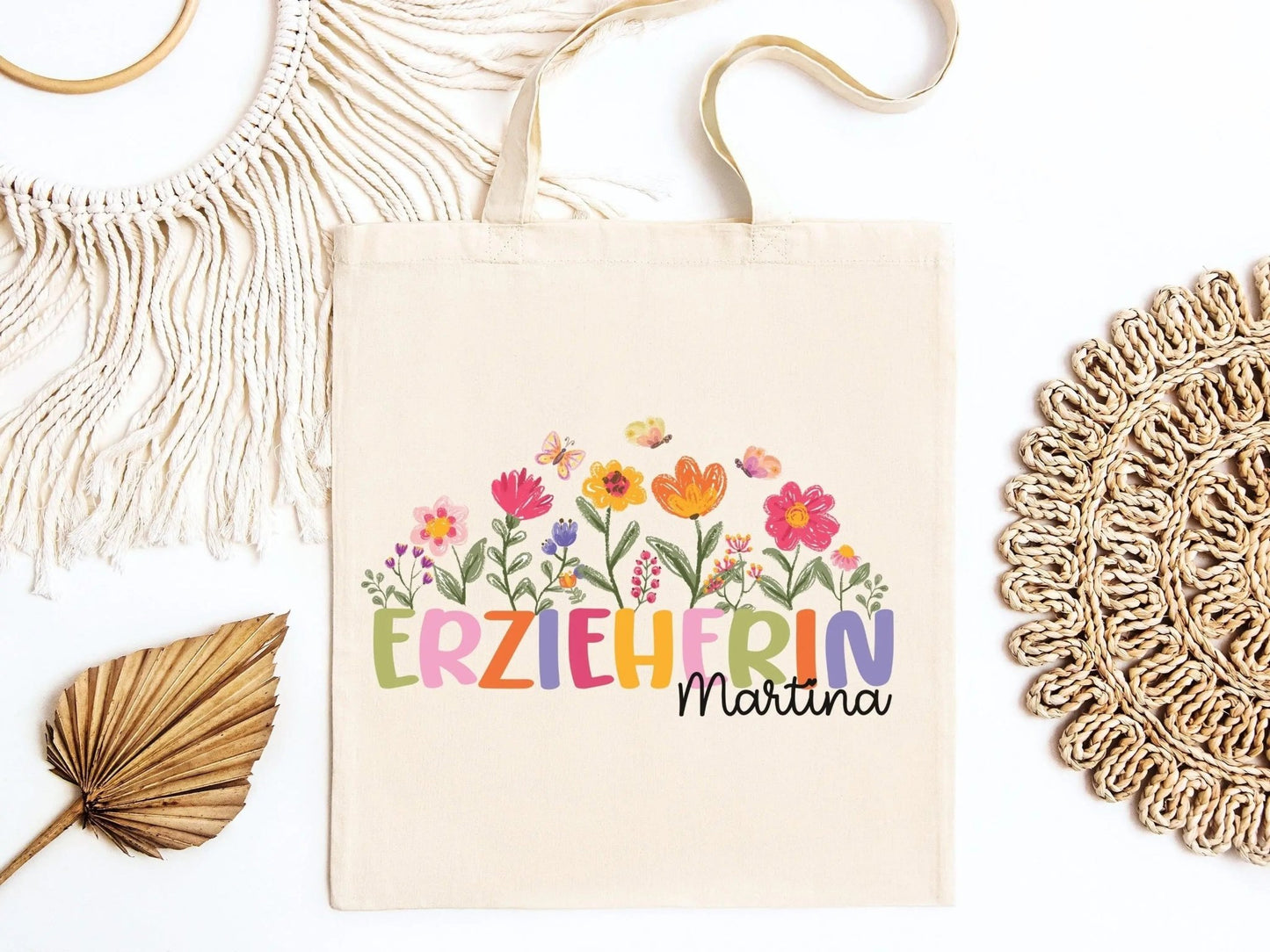 Erzieherin Geschenke Personalisierte Tasche mit Name Geschenk Beutel Abschiedsgeschenke Kita - Erzieherin Geschenk Abschied Krippe Dankeschön - Mamas & Minis
