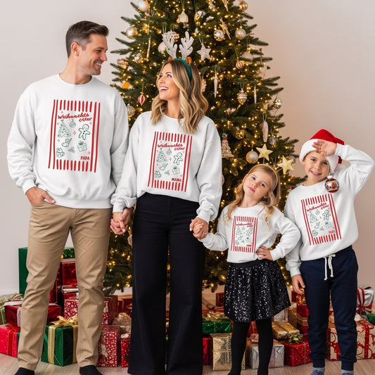 Familien Outfit zu Weihnachten – Pullover & Shirts Set - Mamas & Minis