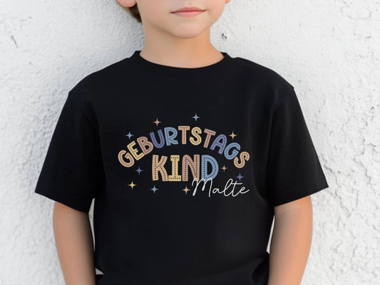 Geburtstags - Shirt Geburtstagskind T-shirt Geschenk Kindergeburtstag Kinder Geschenke Geburtstagsshirt Mädchen Junge Personalisiert