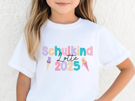 Geschenke Schulkinder Shirt Schulkind Personalisiert Einschulung Geschenke Schulanfang T-shirt Schulkind 2025 Kinder - Geschenk Vorschuler