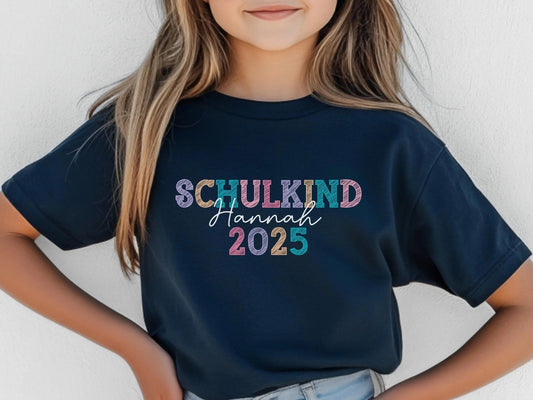Geschenke Schulkinder Shirt Schulkind Personalisiert Einschulung Geschenke Schulanfang T-shirt Schulkind 2025 Kinder - Geschenk Vorschuler