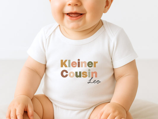 Cousin und Cousine Partnerlook Set - T-Shirt und Babybody