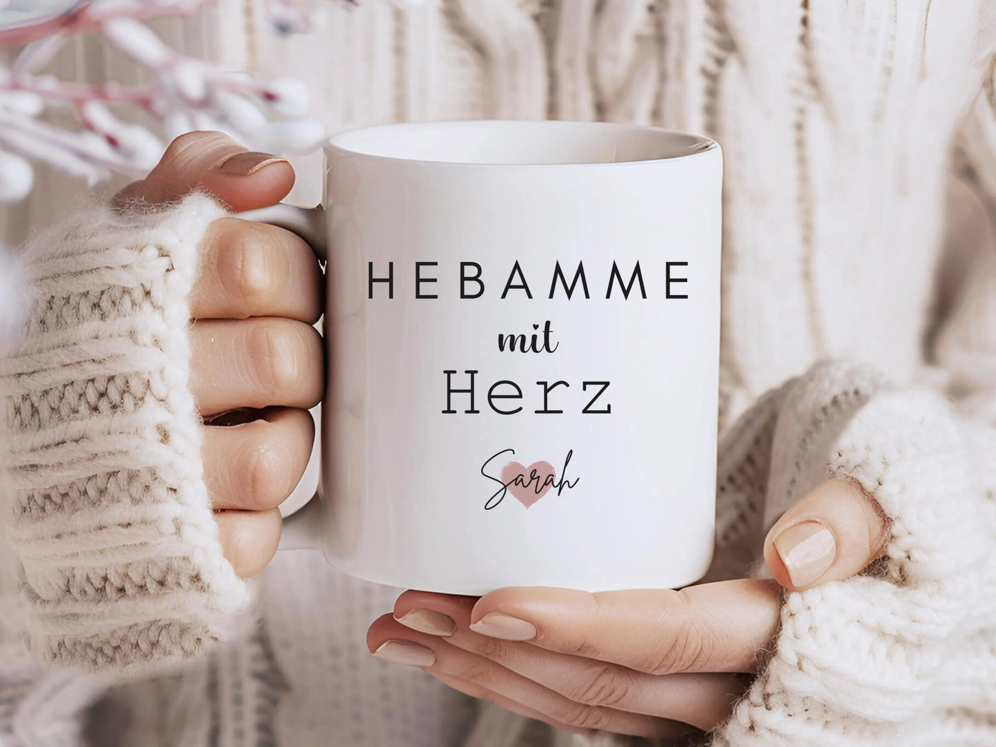 Hebamme Geschenke Personalisierte Tasse mit Name Geschenke Dankeschon Hebamme Geschenk für Freundin Tasse Personalisiert Geschenk für Sie - Mamas & Minis