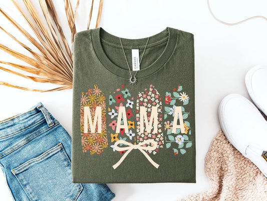 Mama - T-shirt Geschenke für Mamas Muttertagsgeschenk Damen - Shirt Geschenkidee für sie