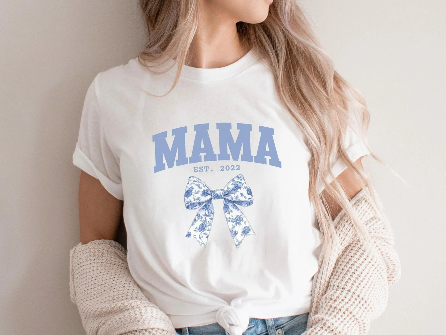Mama T-Shirt personalisiert Muttertagsgeschenk Geschenke für Mütter - Mamas & Minis