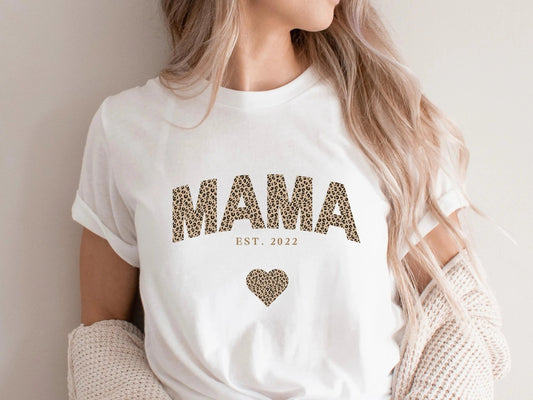 Mama T-Shirt personalisiert Muttertagsgeschenk personalisierte Geschenke für Mütter Muttertag Geschenkidee personalisiertes - Shirt für sie