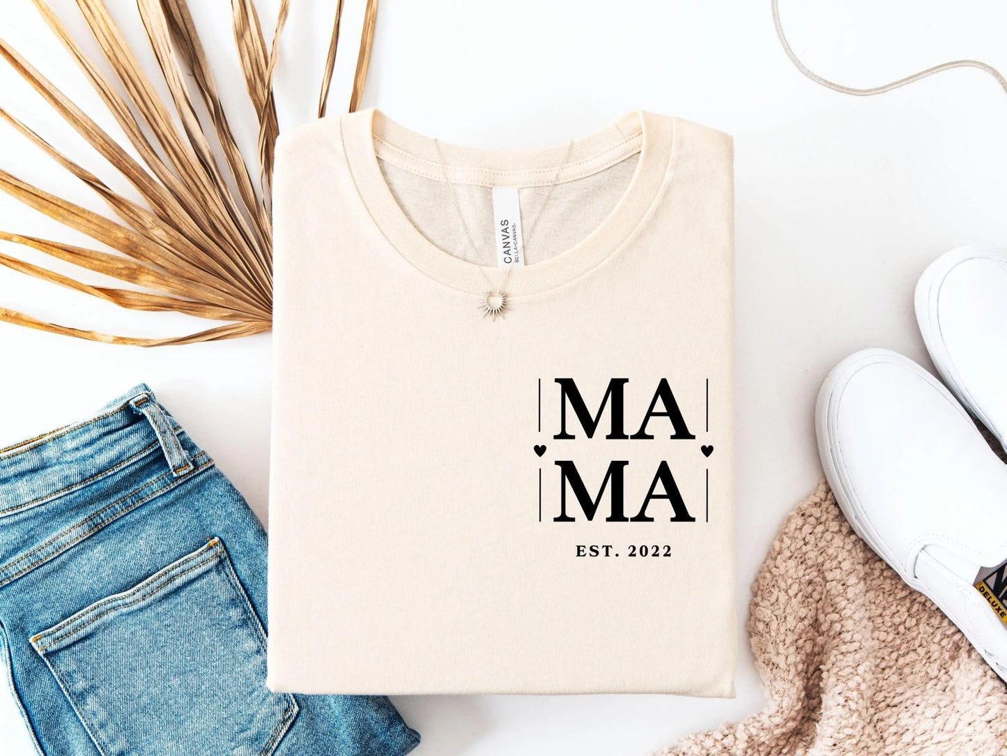 Mama T-Shirt personalisiert Muttertagsgeschenk personalisierte Geschenke für Mütter Muttertag Geschenkidee personalisiertes - Shirt für sie - Mamas & Minis