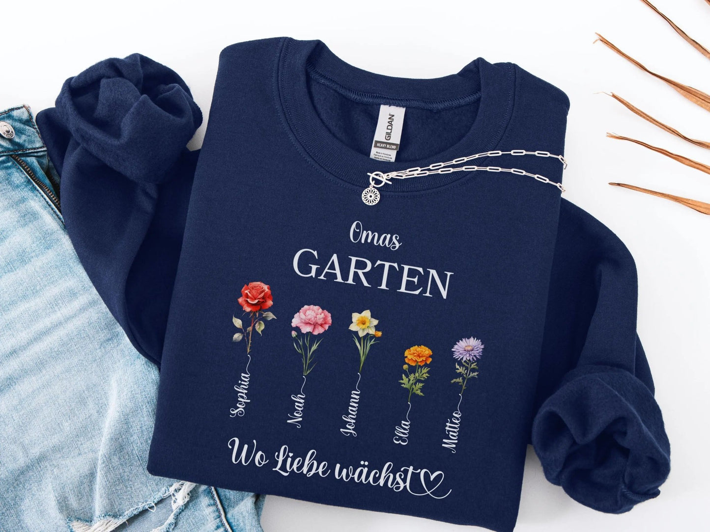 Oma - geschenk Personalisierter Pullover Muttertagsgeschenk Sweatshirt Muttertags - Geschenke Geschenkidee Großmutter Oma Geburtstag - Mamas & Minis