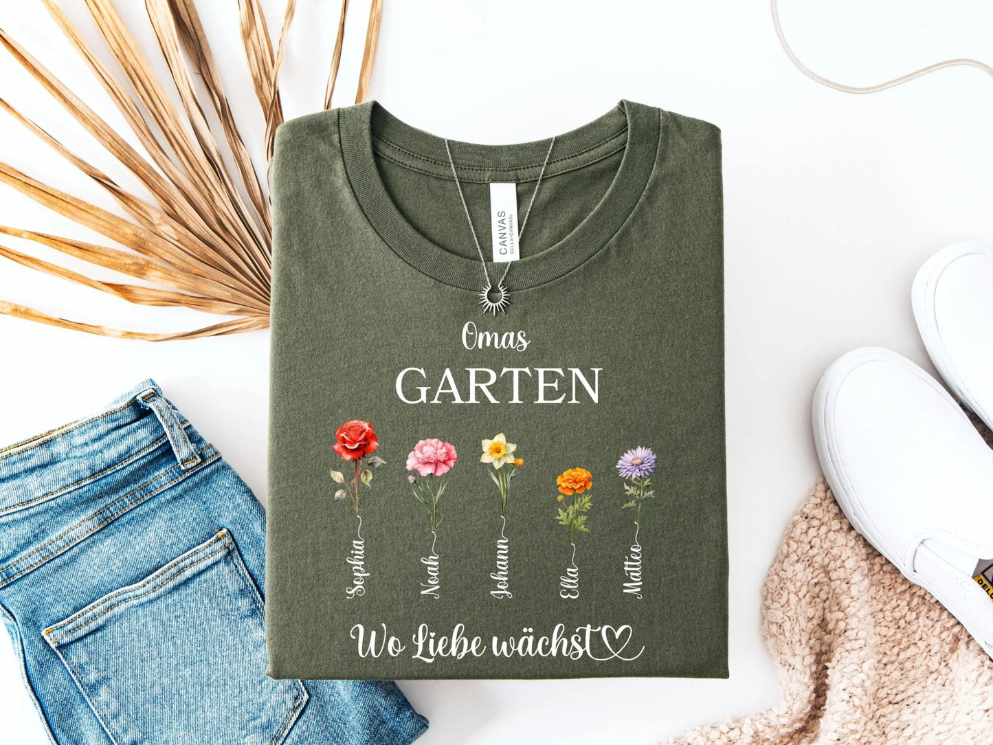Oma - geschenke personalisiert zum Muttertag Frauen - T-shirt Muttertagsgeschenk Shirt Großmutter personalisiert Geschenk Oma Geburtstag - Mamas & Minis
