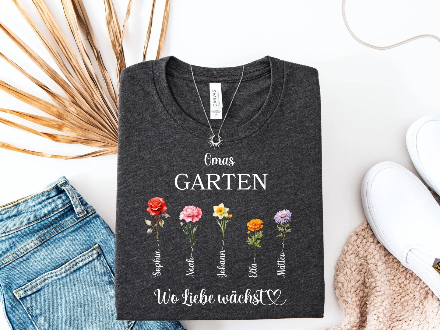 Oma - geschenke personalisiert zum Muttertag Frauen - T-shirt Muttertagsgeschenk Shirt Großmutter personalisiert Geschenk Oma Geburtstag - Mamas & Minis