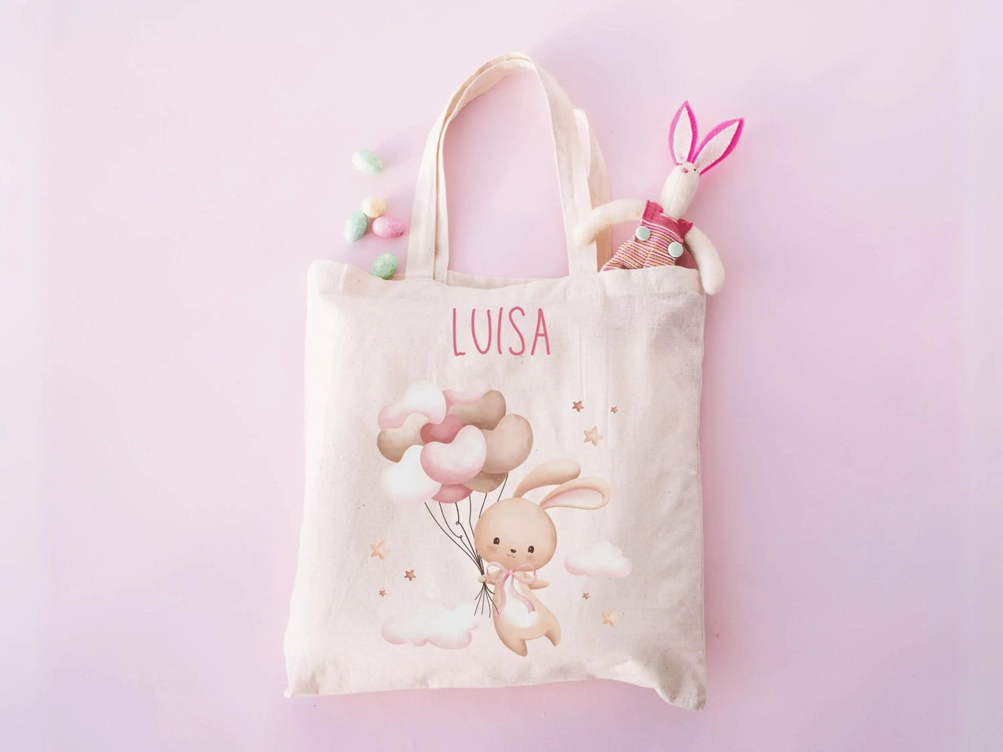Osterbeutel, Personalisierter Stoffbeutel, Kindergartenbeutel, Geschenk Ostern, Geschenk Kinder, Stoffbeutel Kinder, Beutel mit Name - Mamas & Minis