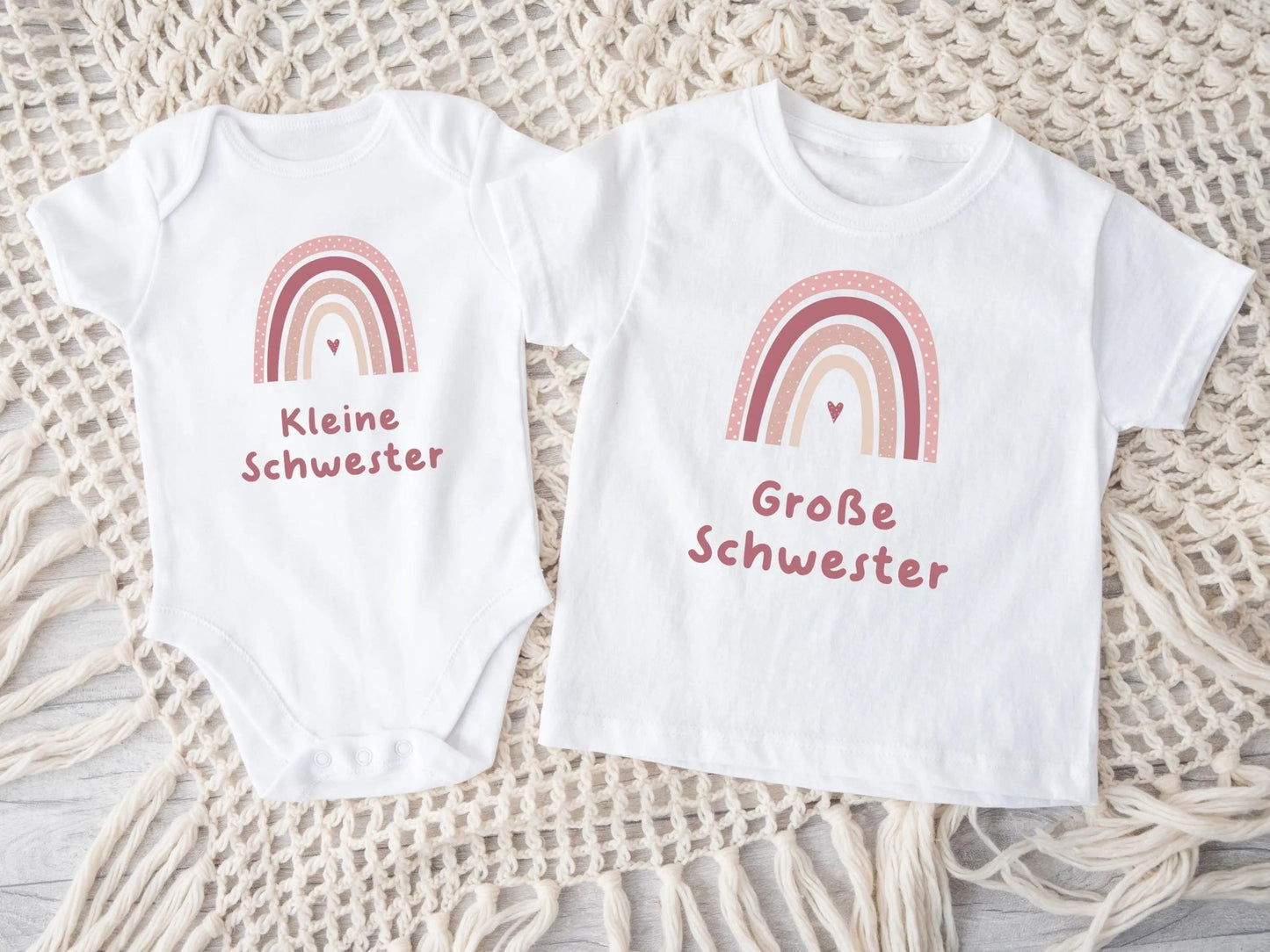 Partnerlook Geschenke Geschwister Babybody Geburtsgeschenke kurzarm - body kleine Schwester Geschenk Babygeschenk Baby Kind geschenk - geburt - Mamas & Minis