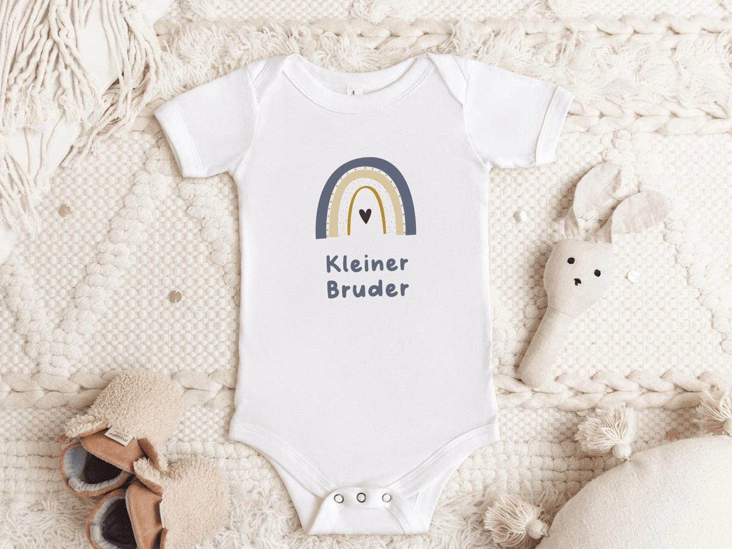 Partnerlook Geschenke Geschwister Babybody Geburtsgeschenke kurzarm - body kleiner Bruder Babygeschenk Baby Kind geschenk - geburt Bio Baumwolle - Mamas & Minis