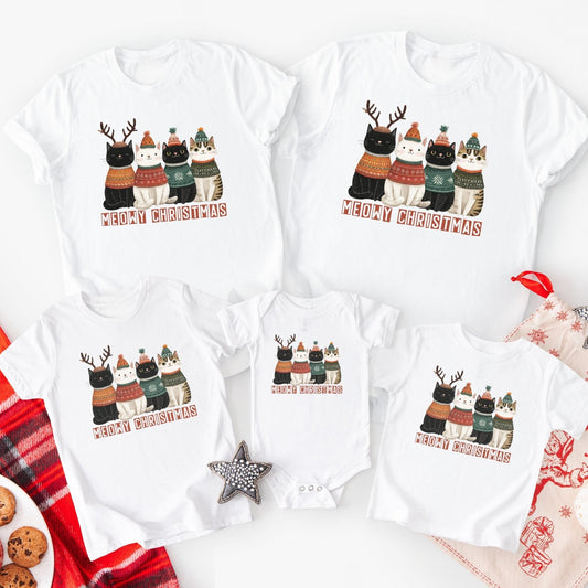 Weihnachtspullover mit Katzen Motiv, Weihnachtsgeschenk für Katzenliebhaber - Mamas & Minis