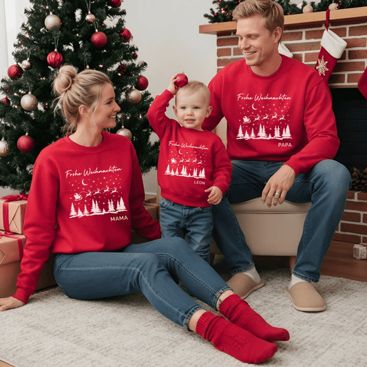 Passende Weihnachtspullover für die ganze Familie - Mamas & Minis