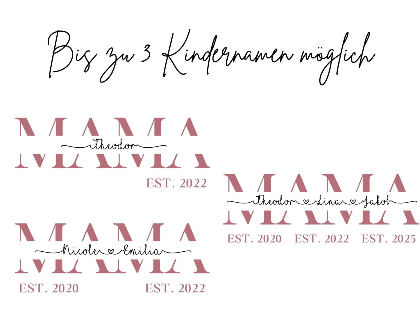 Personalisierter Pullover Muttertagsgeschenk personalisierte Geschenke für Mütter Muttertag Geschenkidee Mama Sweatshirt Personalisiert - Mamas & Minis