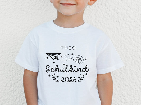 Personalisiertes Schulkind Shirt als Einschulung Geschenke