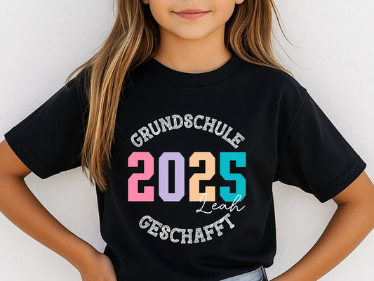 Shirt Grundschule Abschied Geschenk Grundschuler Personalisiert T-Shirt Grundschulabschluss Abschiedsgeschenk Grundschule Shirt