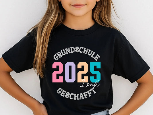 Shirt Grundschule Abschied Geschenk Grundschuler Personalisiert T-Shirt Grundschulabschluss Abschiedsgeschenk Grundschule Shirt