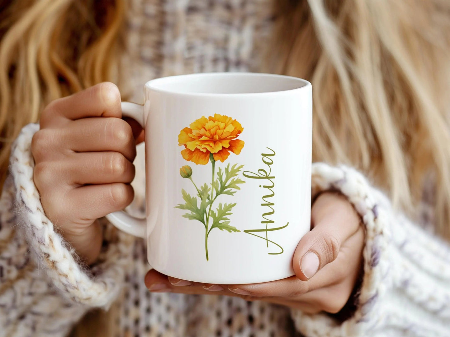 Tasse Personalisiert Geburtsblumen Geschenke Erzieherin Bestefreundin JGA Geschenk Trauzeugin Personalisiertes Geschenk Hebamme Geburtstag - Mamas & Minis