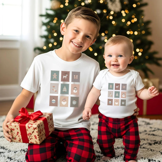 Weihnachten - Shirts für die Familie, Personalisierte Weihnachtsoutfits für Geschwister, Mama, Papa, Mini, Baby Weihnachten Partnerlook