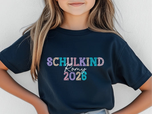 T-Shirt Schulkind Personalisiert