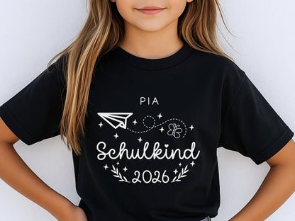 Personalisiertes Schulkind Shirt als Einschulung Geschenke