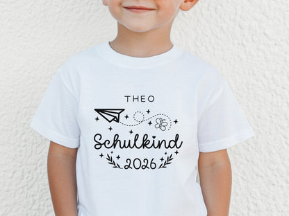 Personalisiertes Schulkind Shirt als Einschulung Geschenke