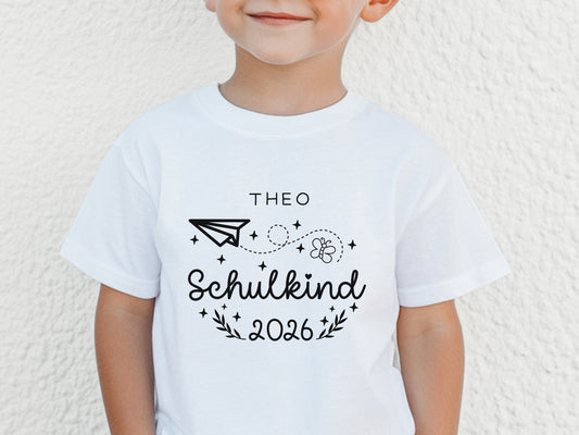 Personalisiertes Schulkind Shirt als Einschulung Geschenke