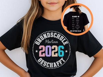 Abschluss T Shirt Grundschule Personalisiert - Mamas & Minis
