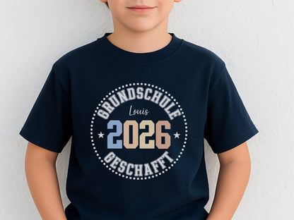 Abschluss T Shirt Grundschule personalisiert mit Name & Jahr