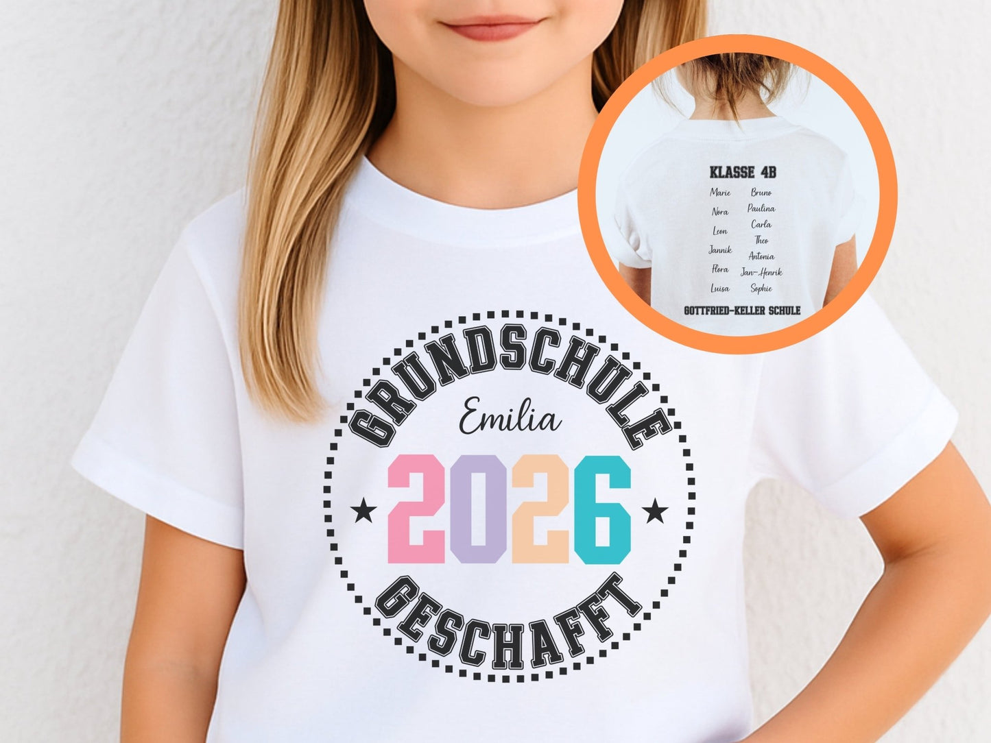 Abschluss T Shirt Grundschule Personalisiert - Mamas & Minis