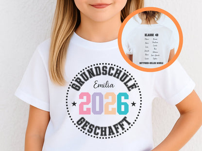 Abschluss T Shirt Grundschule Personalisiert - Mamas & Minis