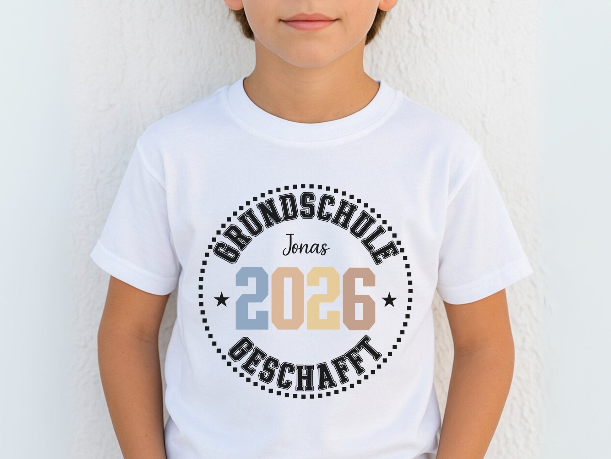 Abschluss T Shirt Grundschule personalisiert mit Name & Jahr