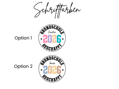 Abschluss T Shirt Grundschule Personalisiert - Mamas & Minis