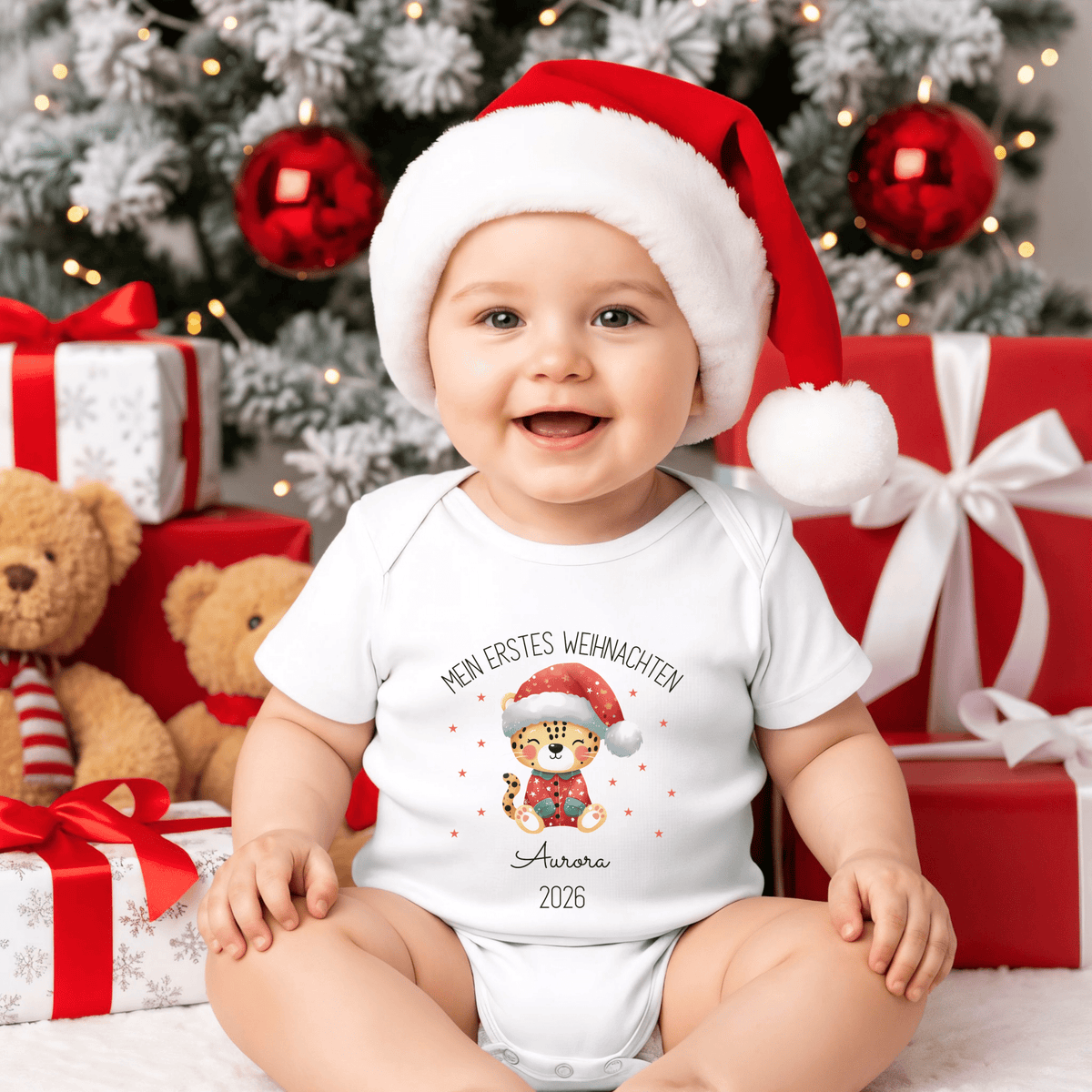 Baby Geschenk zu Weihnachten - Personalisiertes Outfit - Mamas & Minis