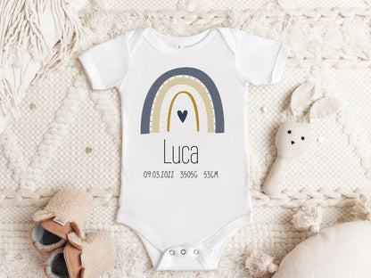 Babybody, Babygeschenk, kurzarm - Body mit Name personalisiert, Baby verkünden, Baby, Geburt, Geburtsgeschenk - Mamas & Minis