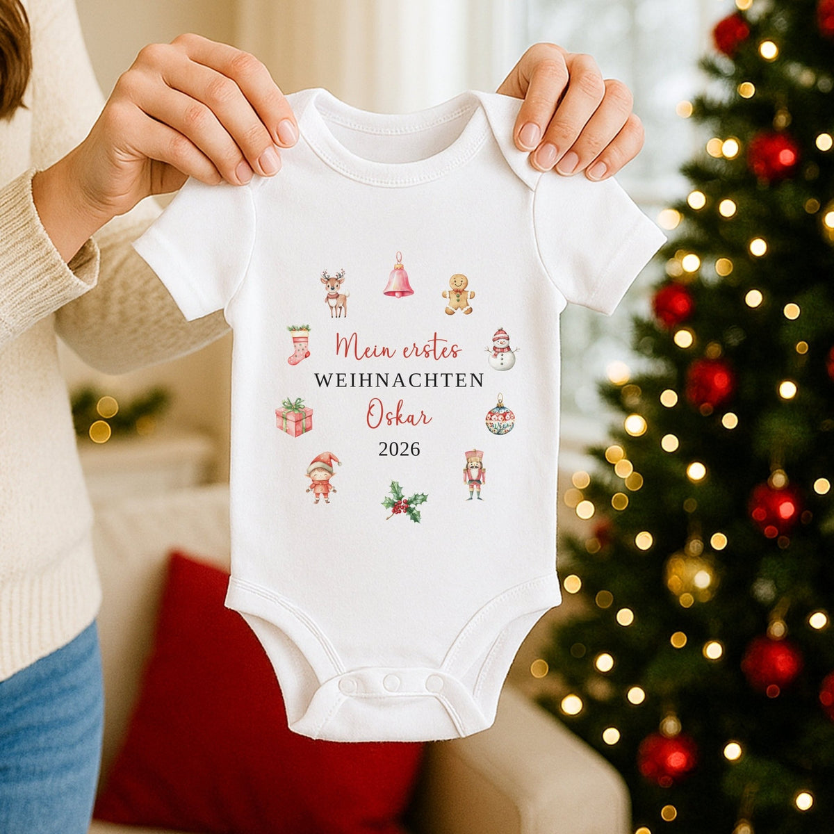 Babybody Mein erstes Weihnachten - Baby Weihnachtsgeschenk - Mamas & Minis