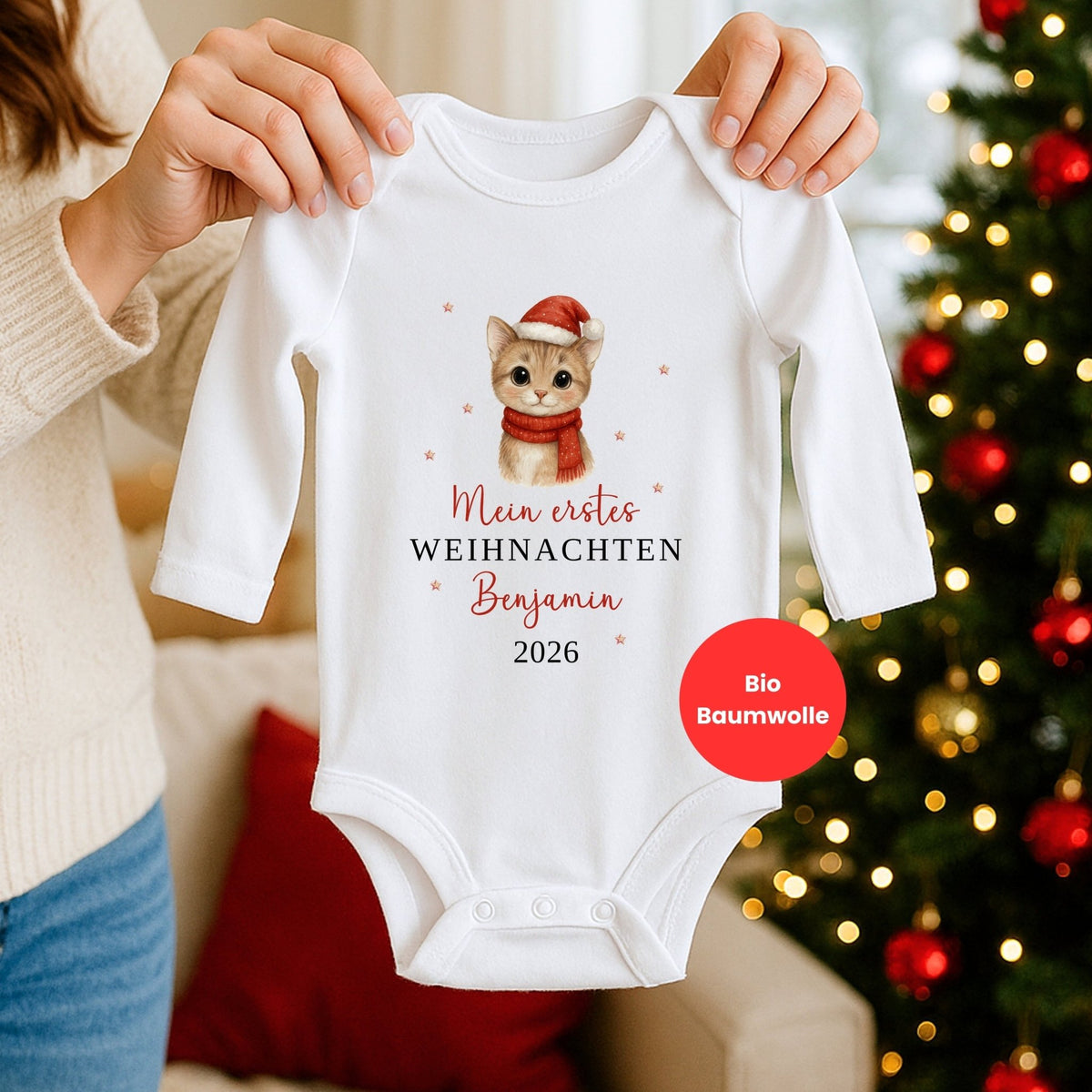 Babybody Mein erstes Weihnachten Personalisiert - Mamas & Minis