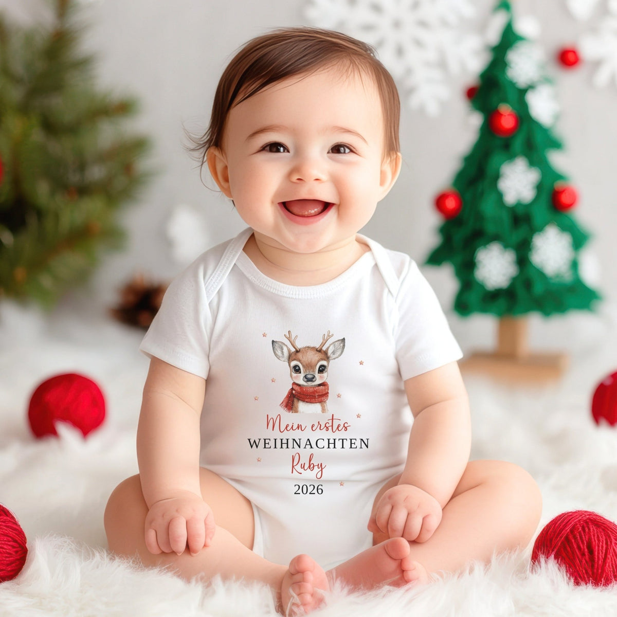 Babybody Mein erstes Weihnachten Personalisiert - Mamas & Minis