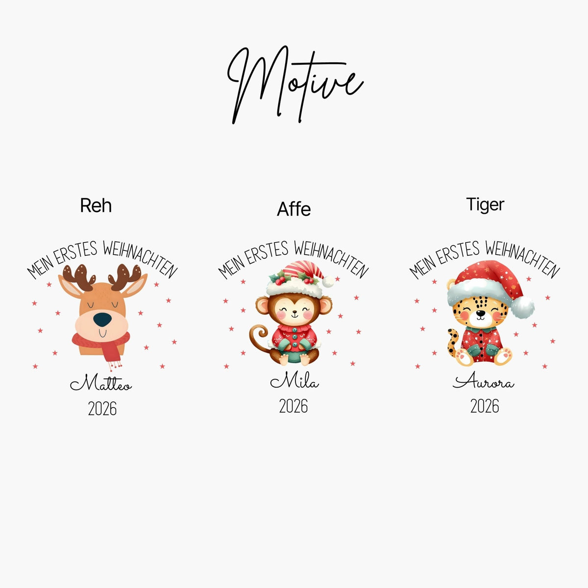 Babybody Mein erstes Weihnachten Personalisiert - Mamas & Minis