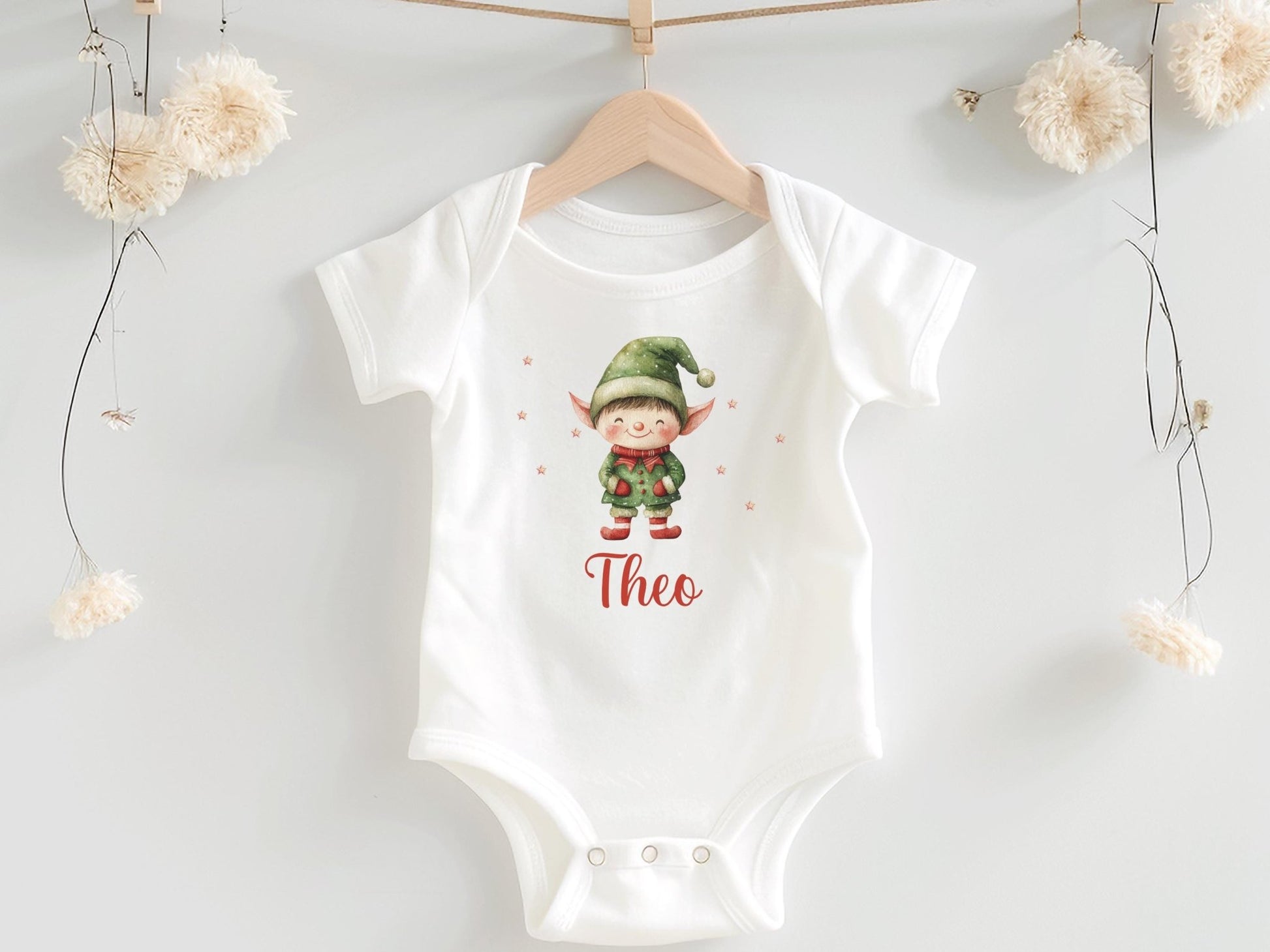 Babybody Weihnachten Personalisiert aus Bio Baumwolle Mein erstes Weihnachten Baby - Weihnachtsgeschenk