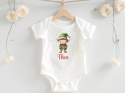 Babybody Weihnachten Personalisiert aus Bio Baumwolle Mein erstes Weihnachten Baby - Weihnachtsgeschenk