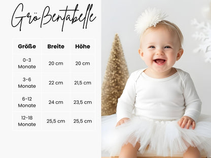 Babybody Weihnachten Personalisiert aus Bio Baumwolle Mein erstes Weihnachten Baby - Weihnachtsgeschenk