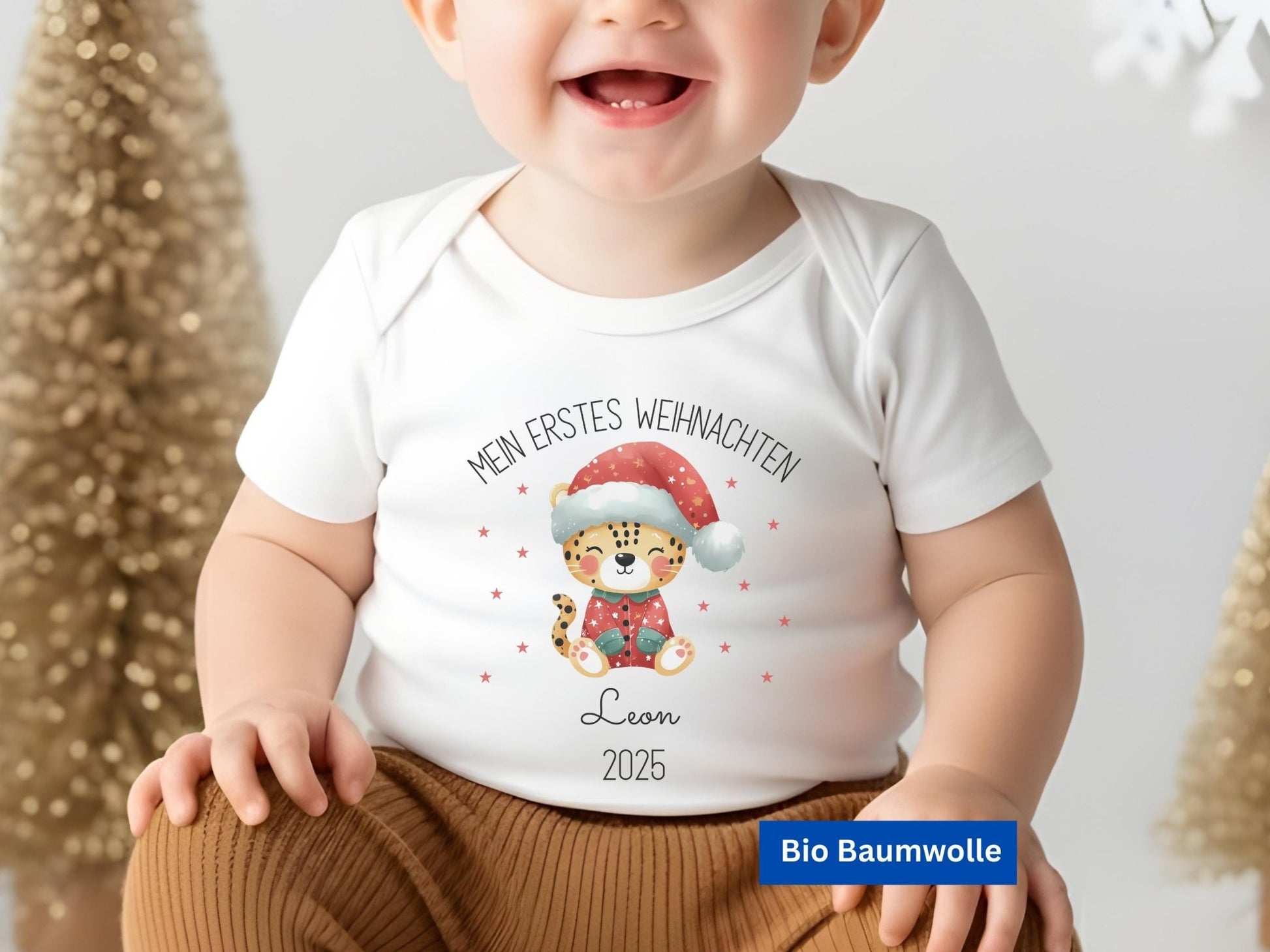 Babybody Mein erstes Weihnachten Personalisiert mit Namen