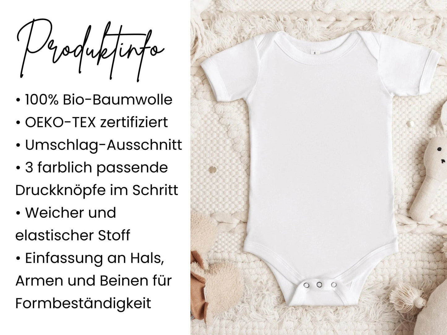 Babygeschenk, Babybody, kurzarm - Body mit Name personalisiert, Baby verkünden, Baby, Geburt, Geburtsgeschenk - Mamas & Minis