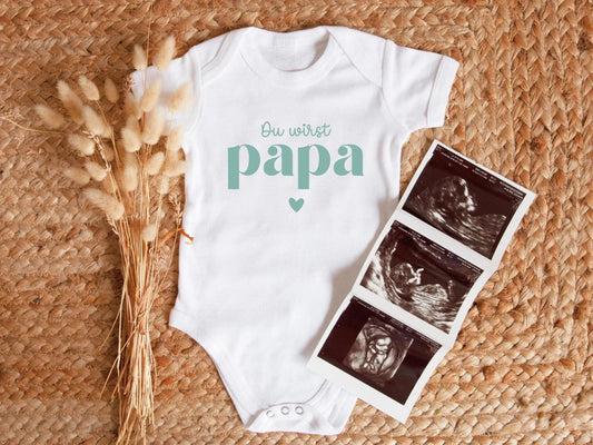 Babygeschenke Geschenk Babybody du wirst Papa Baby verkünden Geschenke zum Vatertag Baby verkünden Baby Body Geschenke für Papas - Mamas & Minis